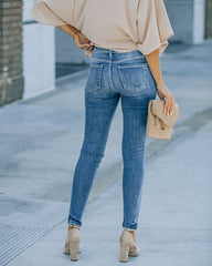 Danilynn – Skinny-Jeans im Used-Look mit hohem Bund 