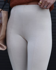 Day And Night Split Hem Pants - Ivory