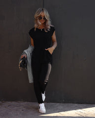 Ashtynn Pocketed Jumpsuit - Black