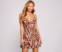 Feelin' Wild Sleeveless Slip Dress Oshnow