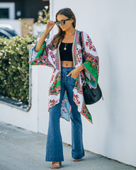 Fitzpatrick Floral Printed Kimono Oshnow