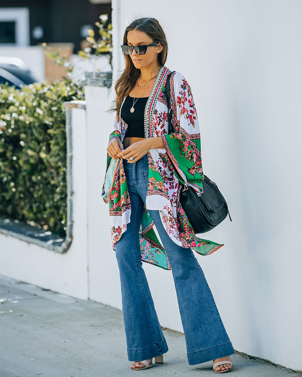 Fitzpatrick Floral Printed Kimono Oshnow