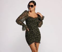 For The Love of Florals Mini Dress Oshnow