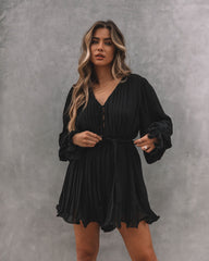 Found Love Pleated Romper - Yellow