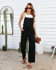 Fresno Pocketed Jumpsuit - Black Oshnow