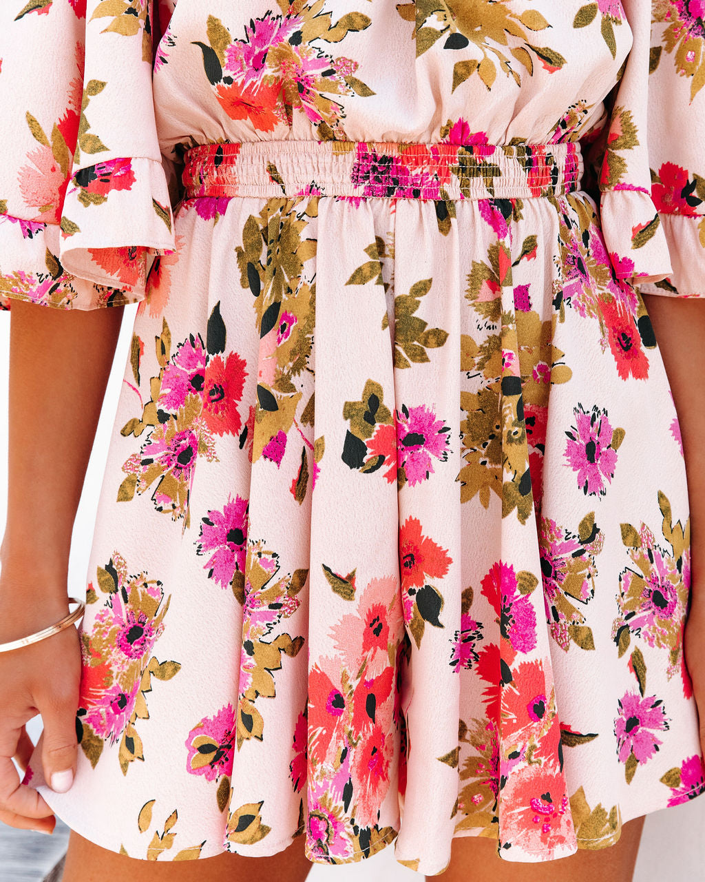 Garden Party Off The Shoulder Floral Romper Oshnow