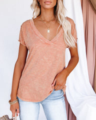 Grant Cotton Mineral Wash Tee - Rose Oshnow