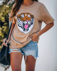 Hear Me Roar Cotton Tiger Tee Oshnow