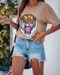 Hear Me Roar Cotton Tiger Tee Oshnow