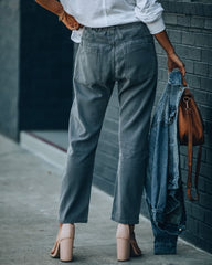 Huddy Cotton Pocketed Denim Joggers Oshnow