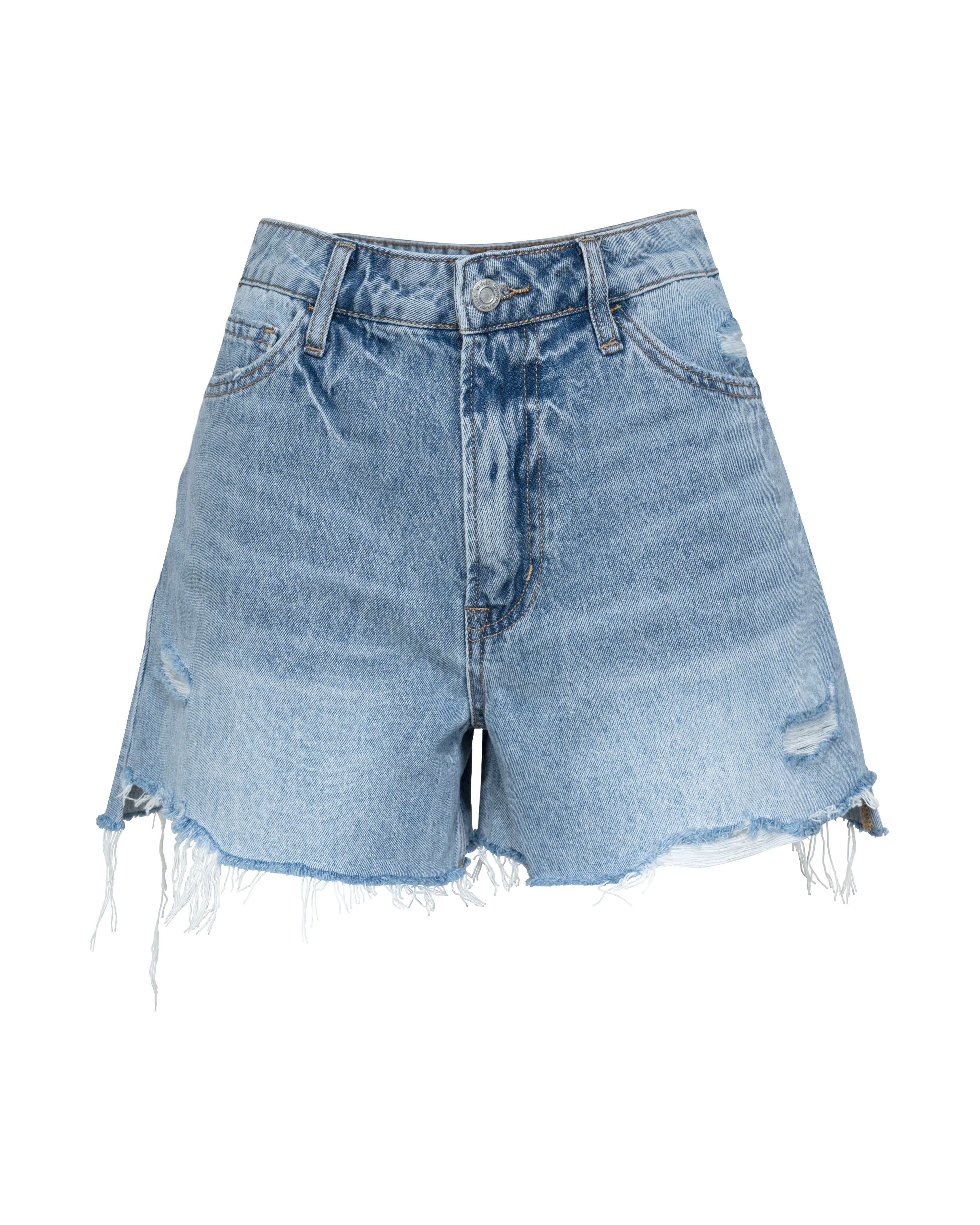 Hudson High Rise Distressed Denim Shorts Oshnow