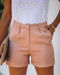 Genuine Style Pocketed Cuffed Shorts