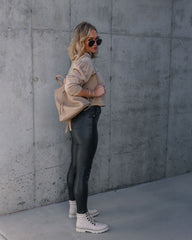 Casually Perfect Cotton Sweatshirt - Taupe