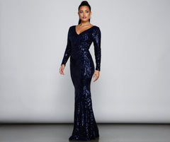 Ireland Formal Sequin Mermaid Dress Oshnow