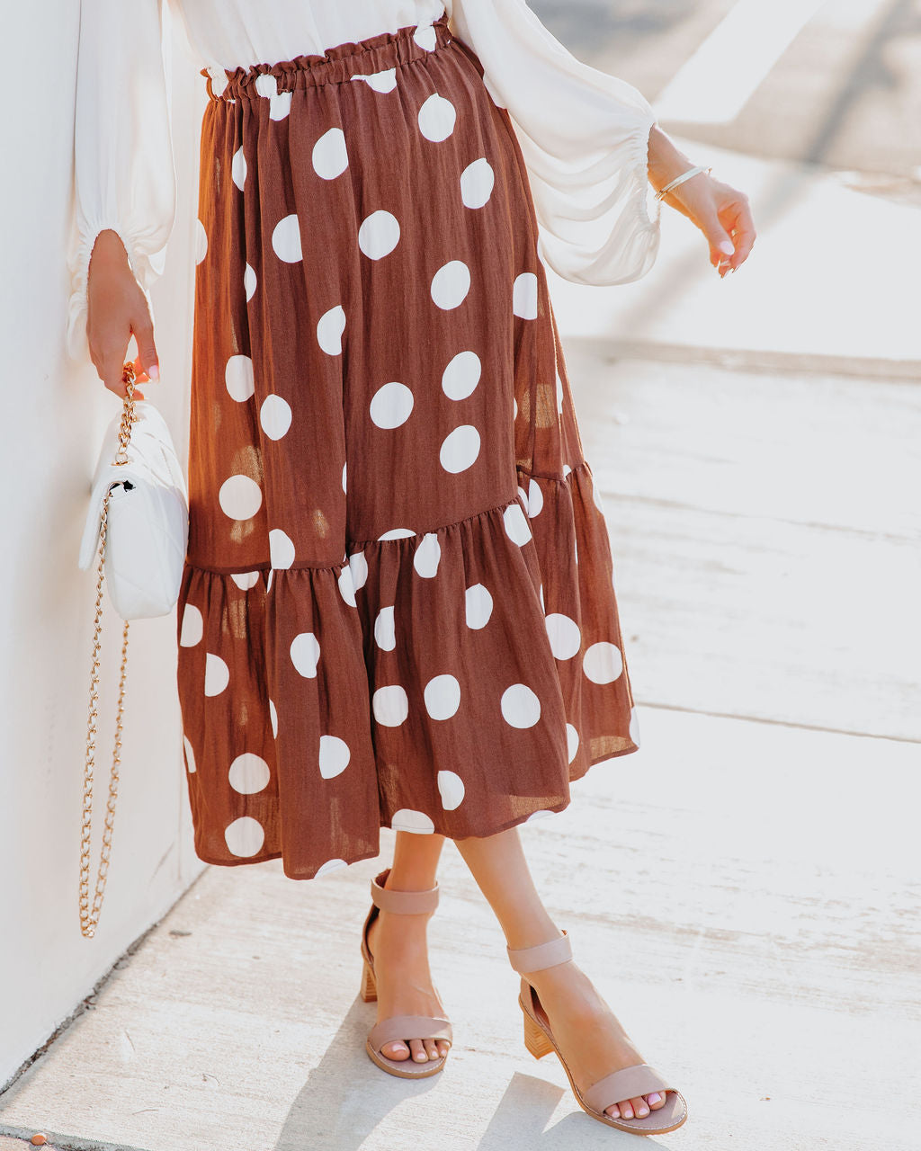 Irving Polka Dot Midi Skirt