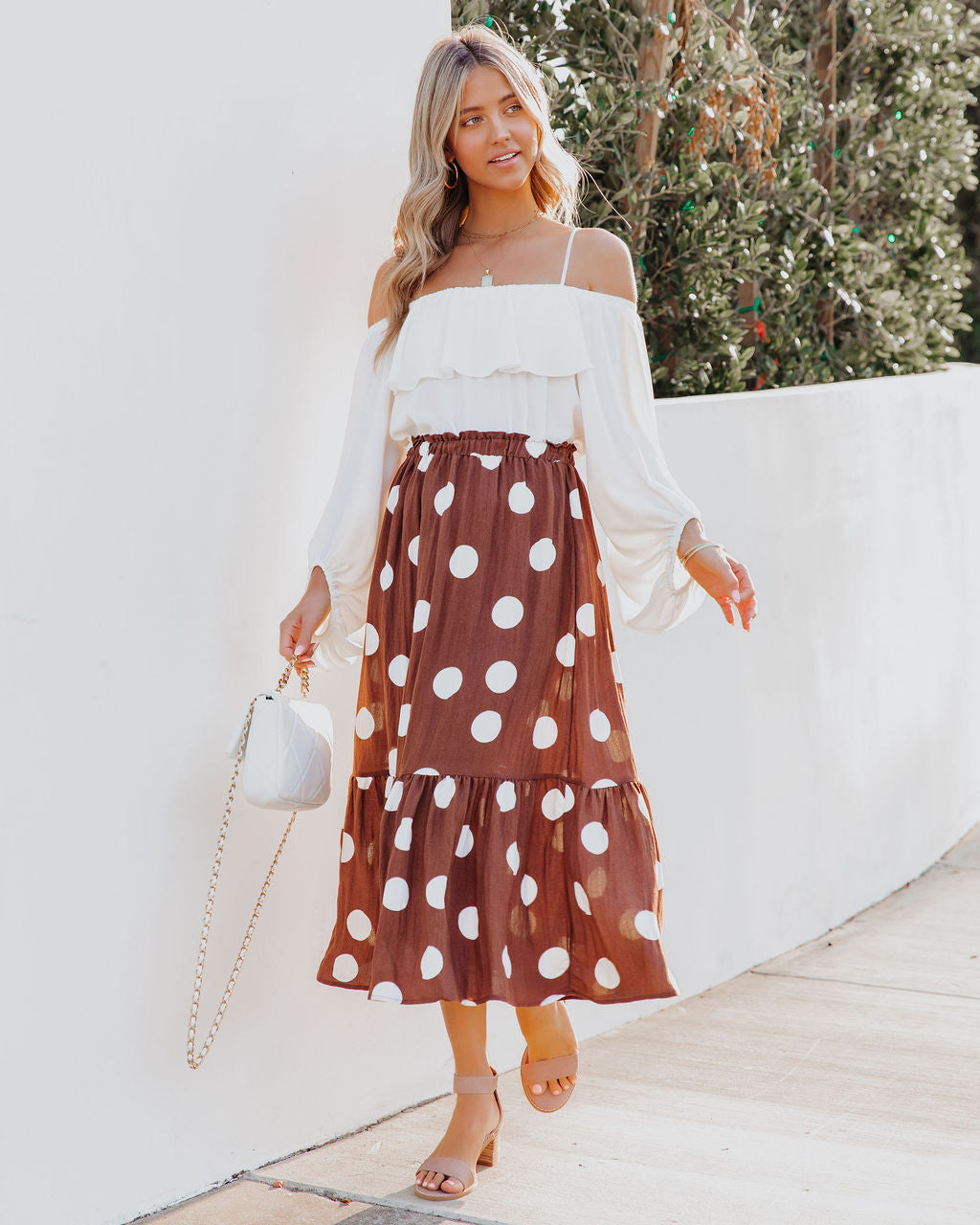 Irving Polka Dot Midi Skirt