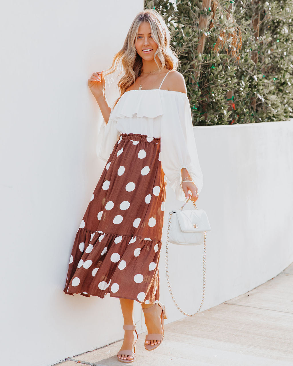 Irving Polka Dot Midi Skirt