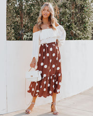 Irving Polka Dot Midi Skirt