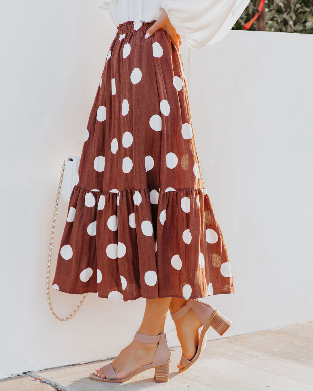 Irving Polka Dot Midi Skirt