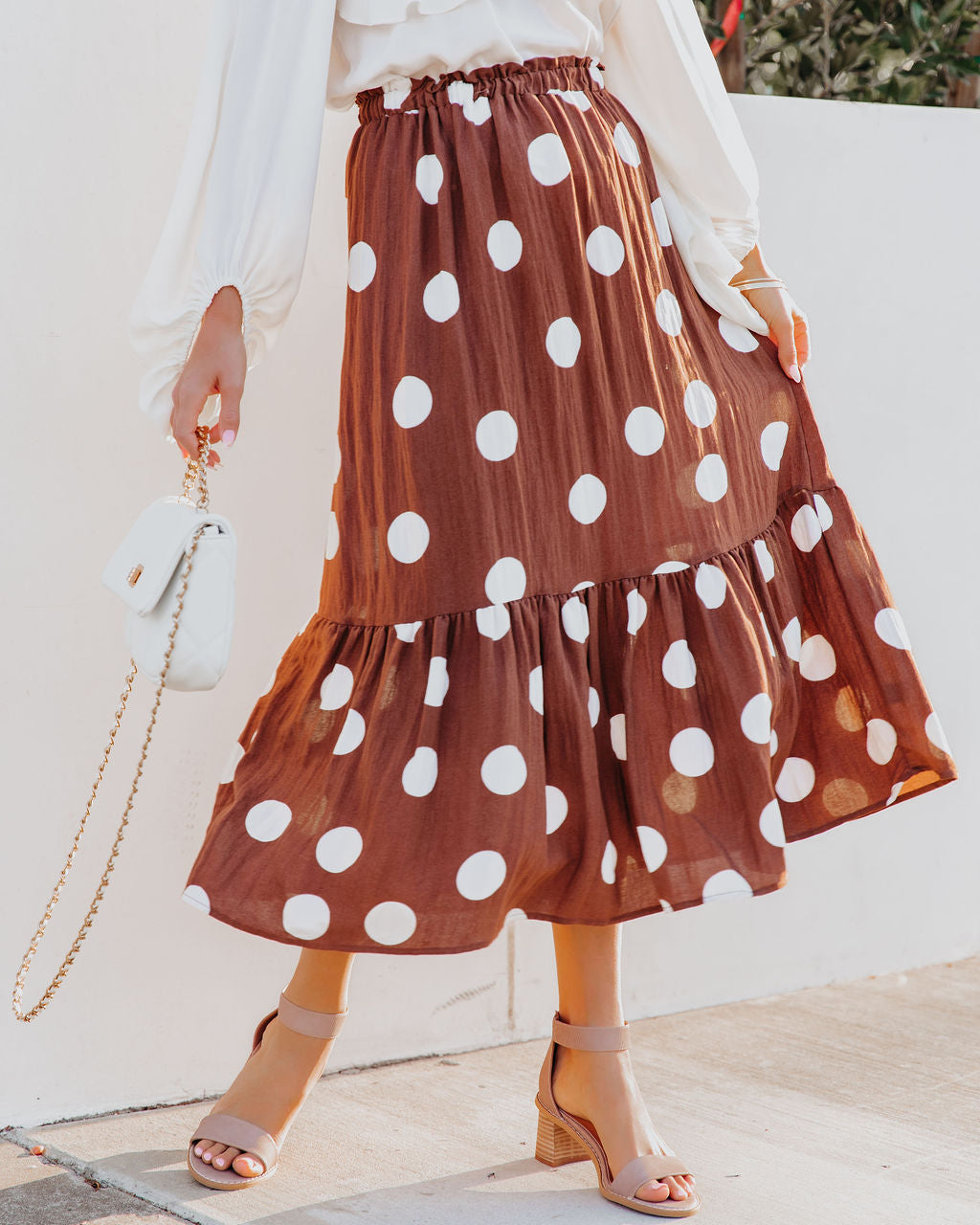 Irving Polka Dot Midi Skirt