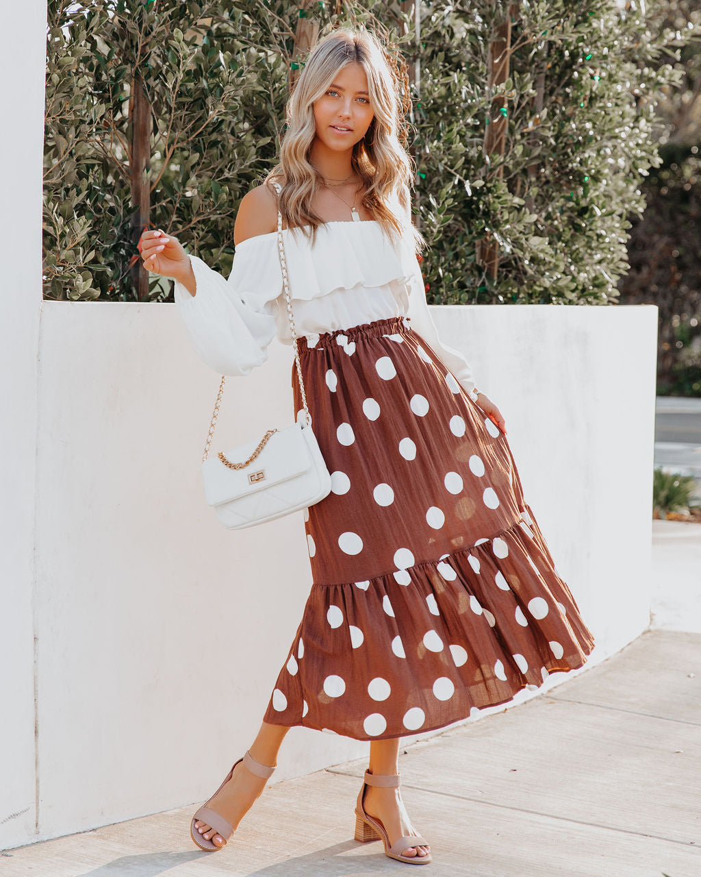 Irving Polka Dot Midi Skirt