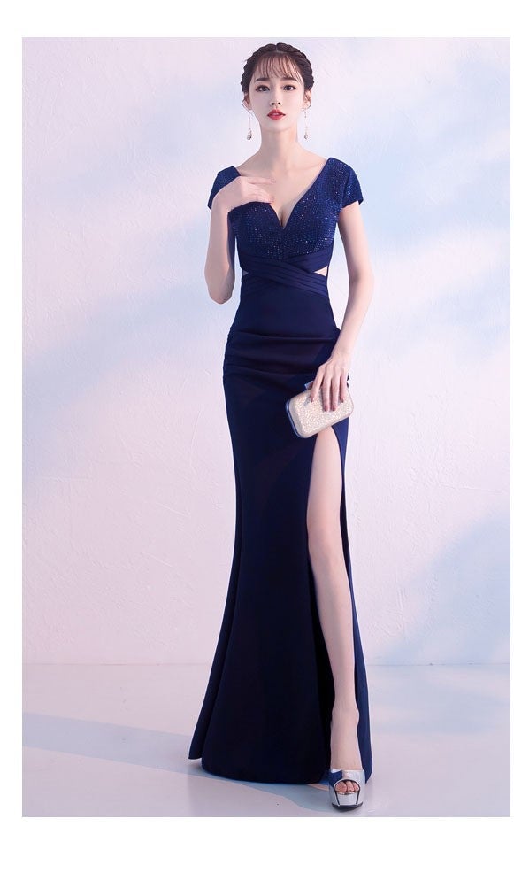 Isabella Formal High Slit Dress Oshnow