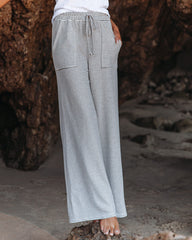 Isadora Cotton Blend Pocketed Wide Leg Pants Oshnow