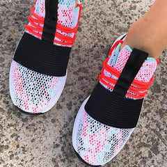 Colorful Mesh Flat Comfortable Sneakers