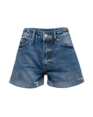 Jacey High Rise Cuffed Denim Shorts