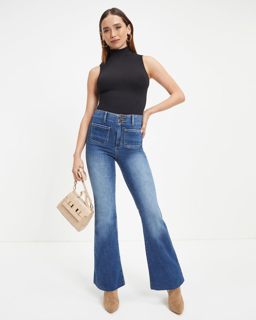 Jane High Rise Stretch Flare Jeans
