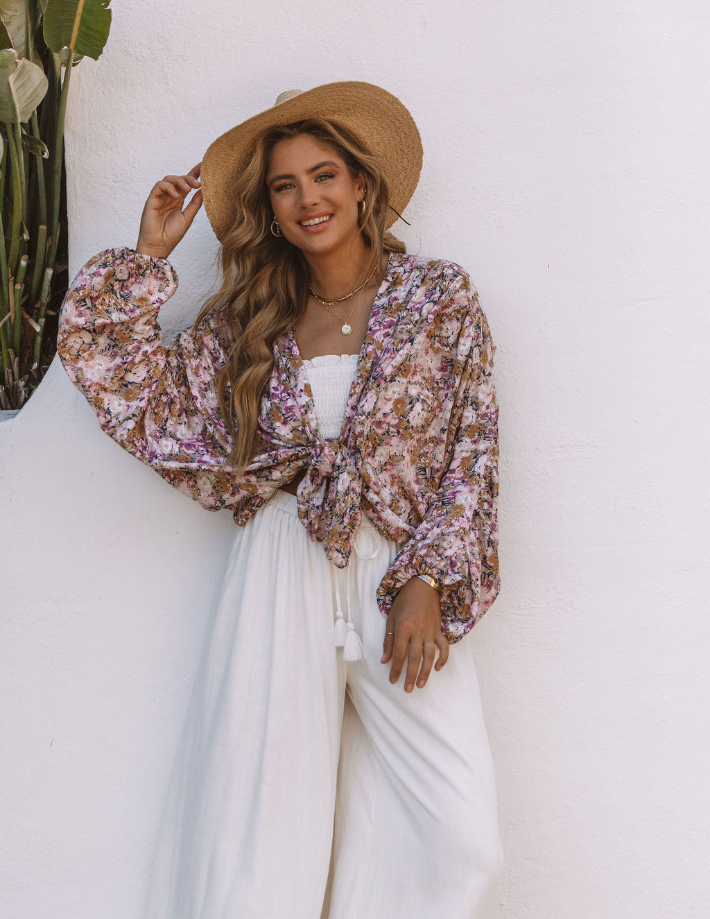 Janna Floral Print Kimono Oshnow