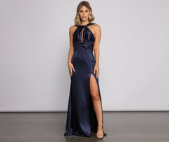 chaptlipz johanna formal convertible ties satin dress