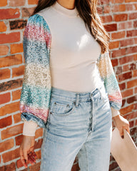 Joyful Sequin Knit Top Oshnow