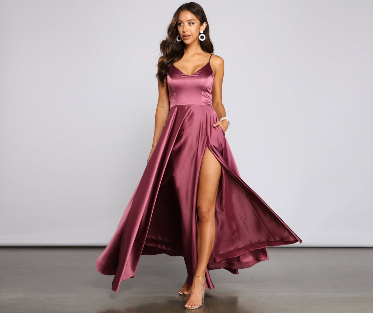 Juliet Formal High Slit Dress 2 Oshnow