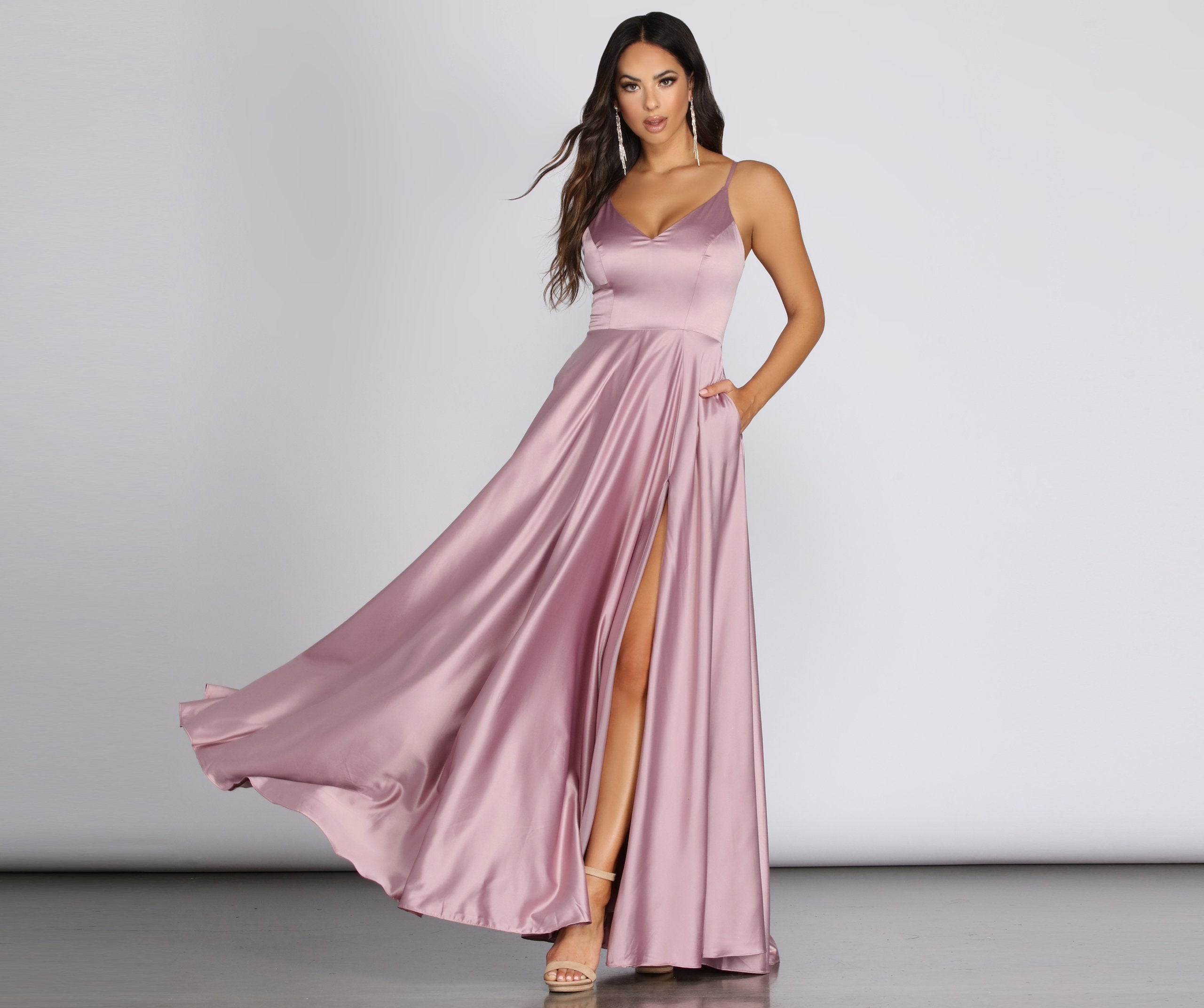 Juliet Formal High Slit Dress Oshnow