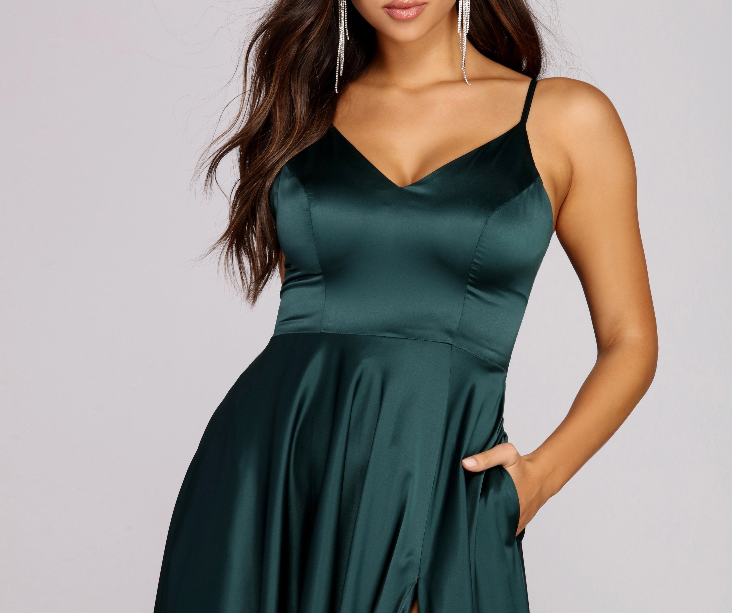 Juliet Formal High Slit Dress Oshnow