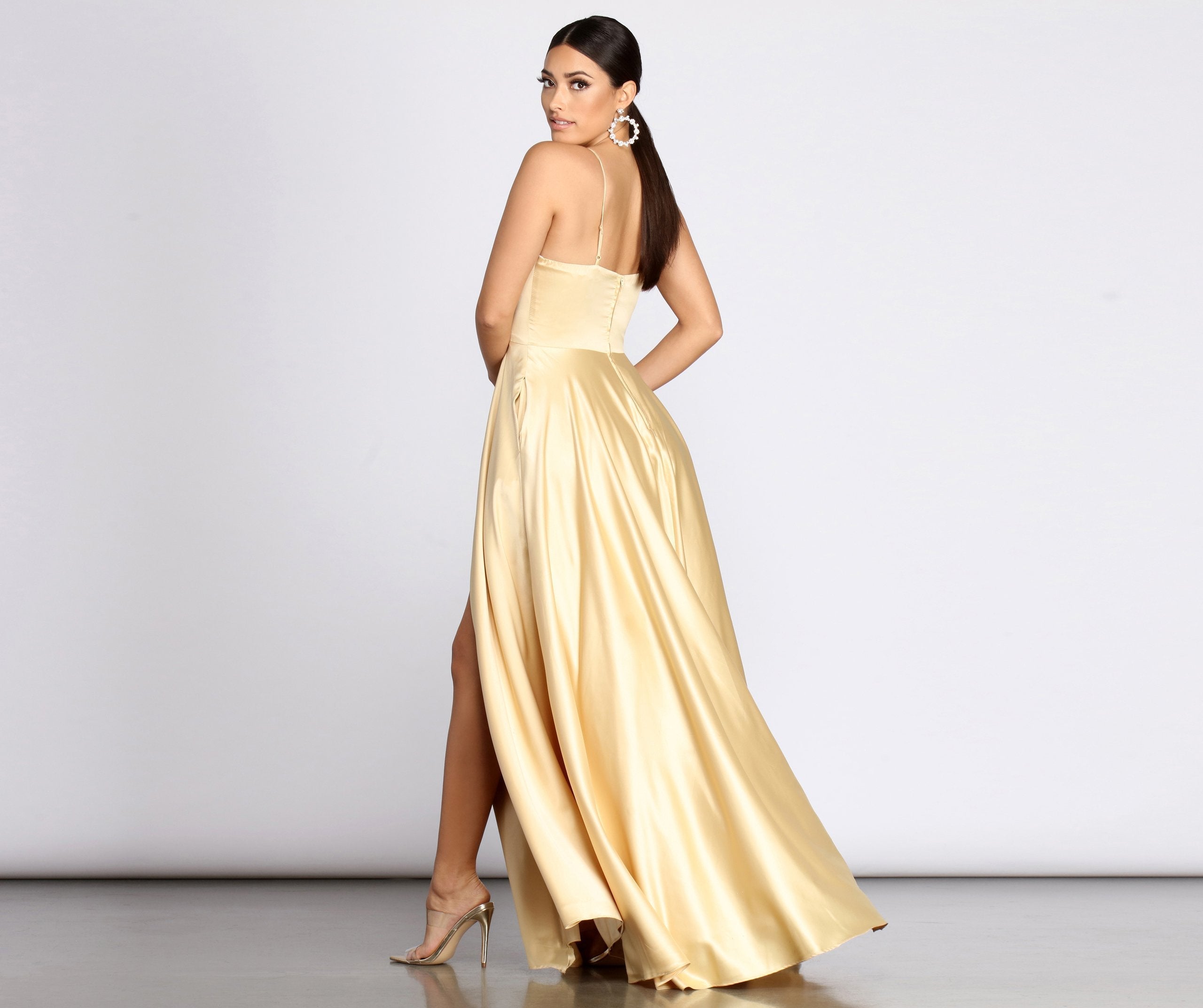 Juliet Formal High Slit Dress Oshnow