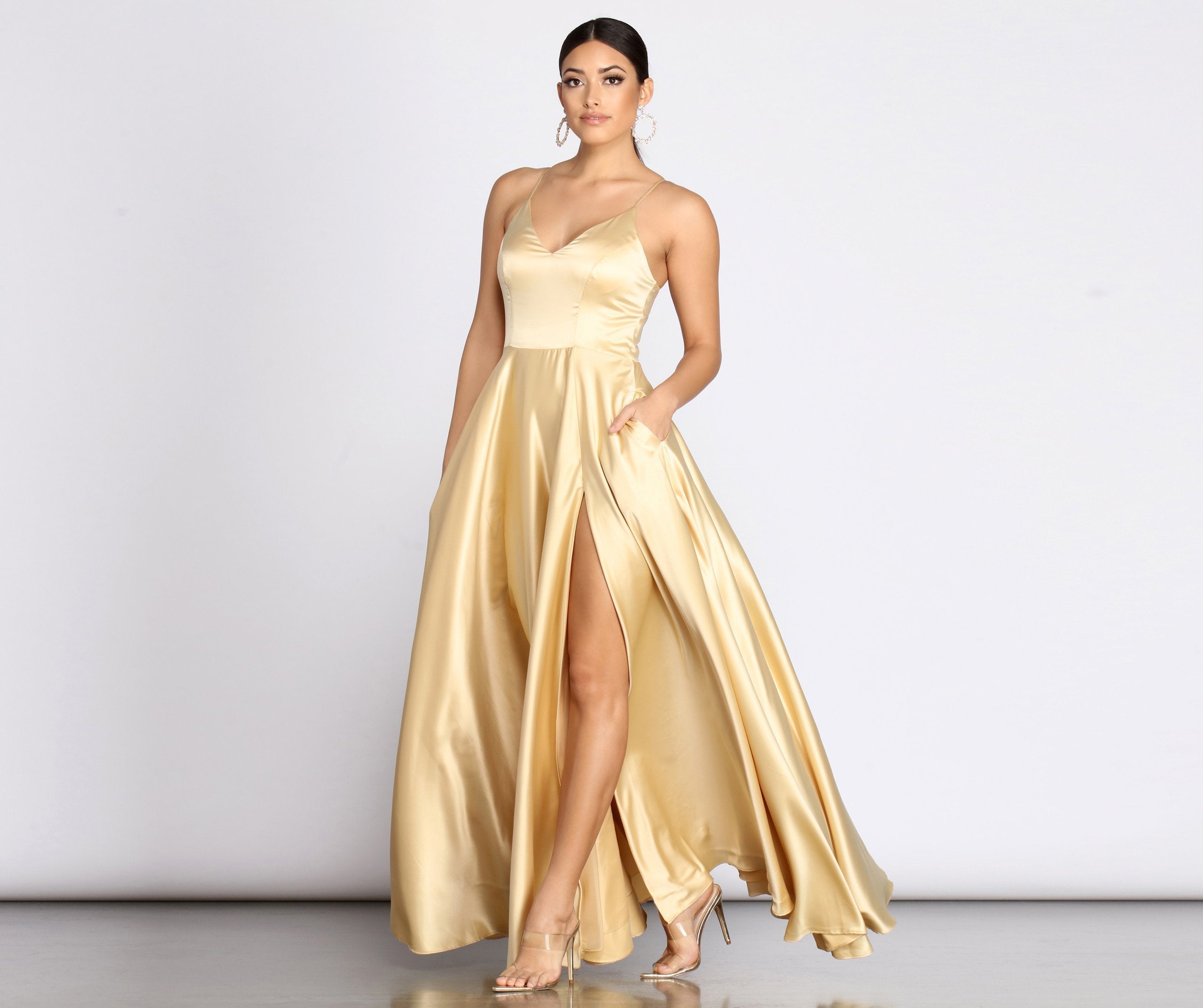 Juliet Formal High Slit Dress Oshnow