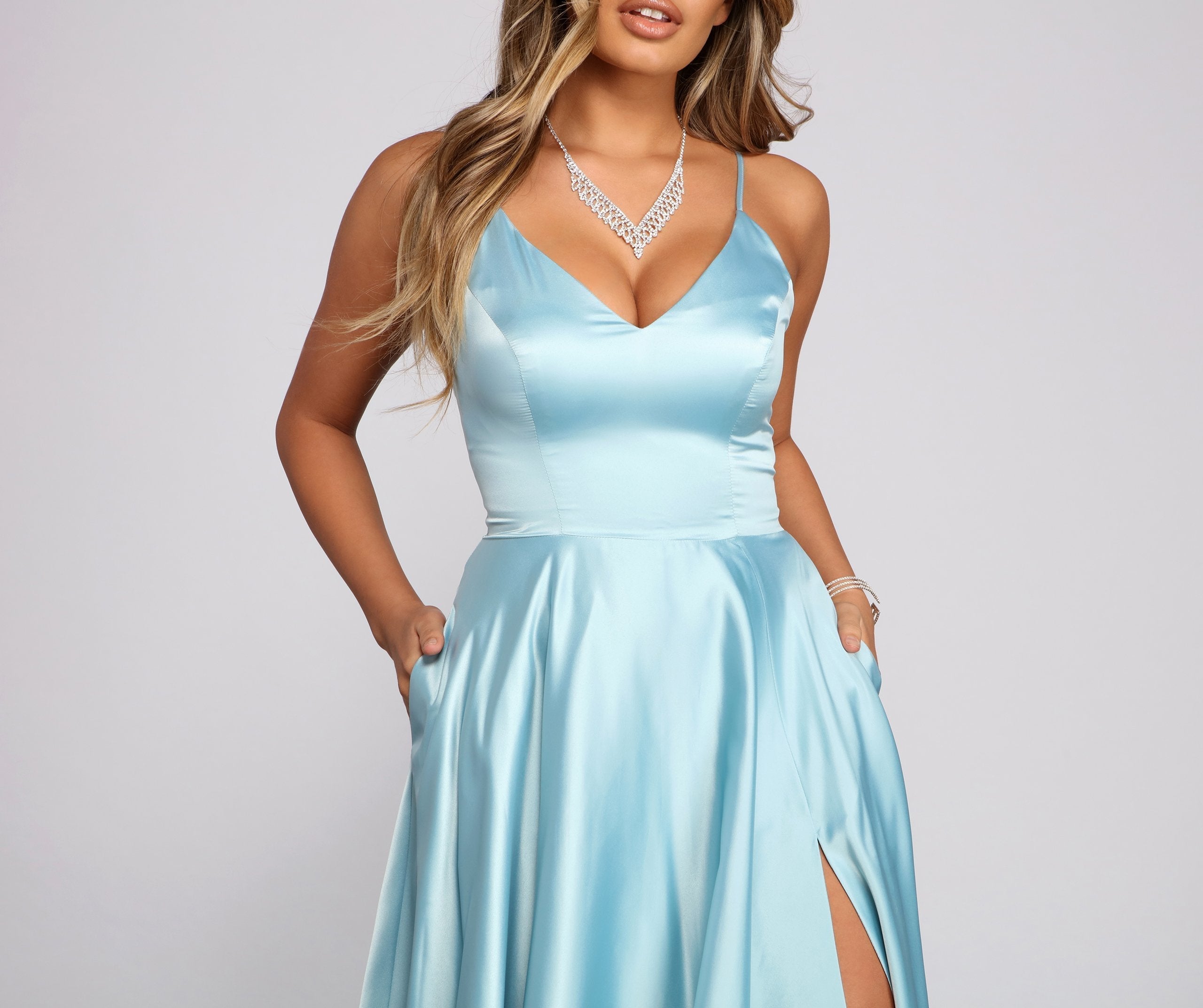 Juliet Formal High Slit Dress Oshnow