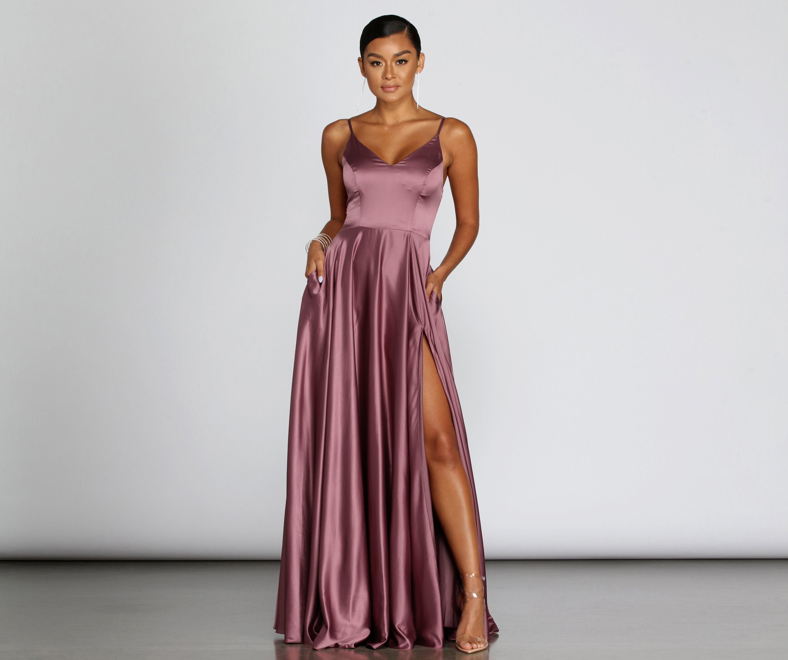 Juliet Formal High Slit Dress Oshnow