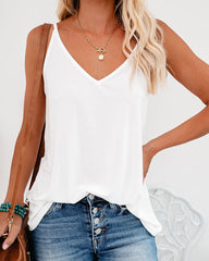 Just A Dream Knit Cami Tank - Ivory Oshnow