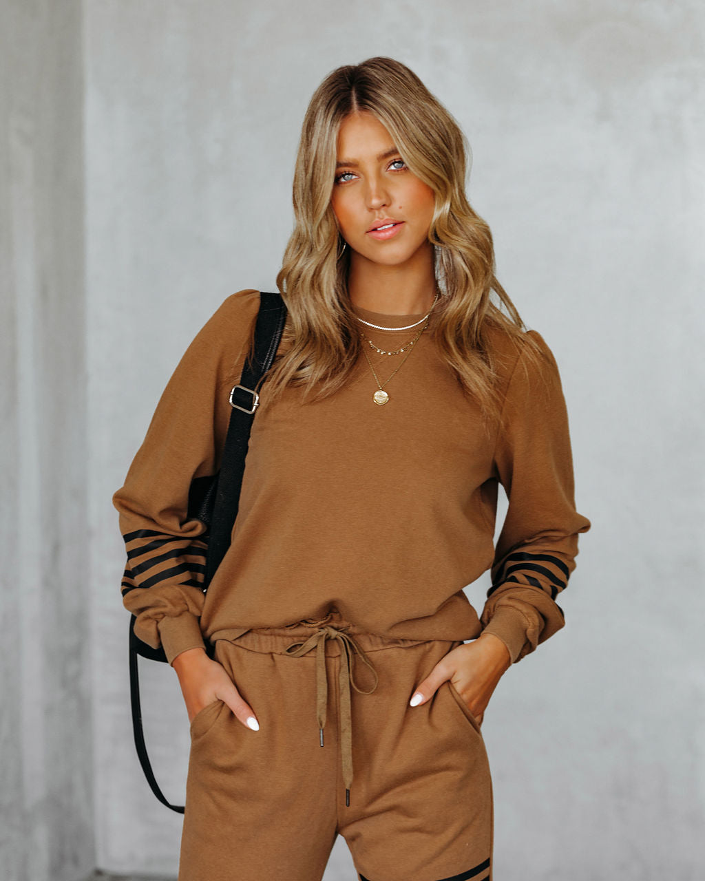 Kaily Cotton Blend Sweatshirt - Camel