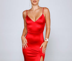 Karasi Formal High Slit Mermaid Dress Oshnow