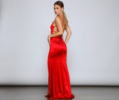 Karasi Formal High Slit Mermaid Dress Oshnow