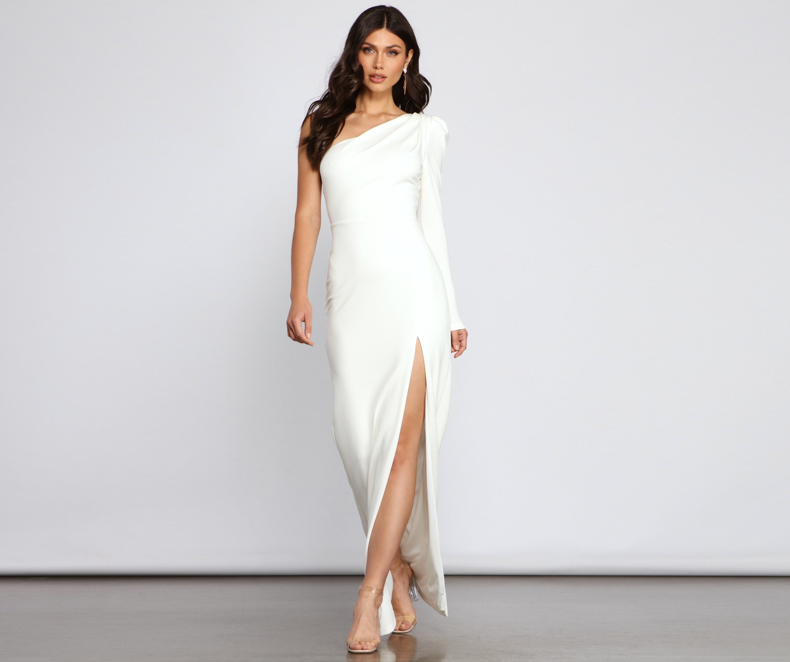 Kimberly One-Shoulder Formal Dress Oshnow