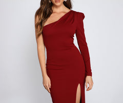 Kimberly One-Shoulder Formal Dress Oshnow