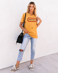 Kind Is Cool Distressed Cotton Tee Oshnow