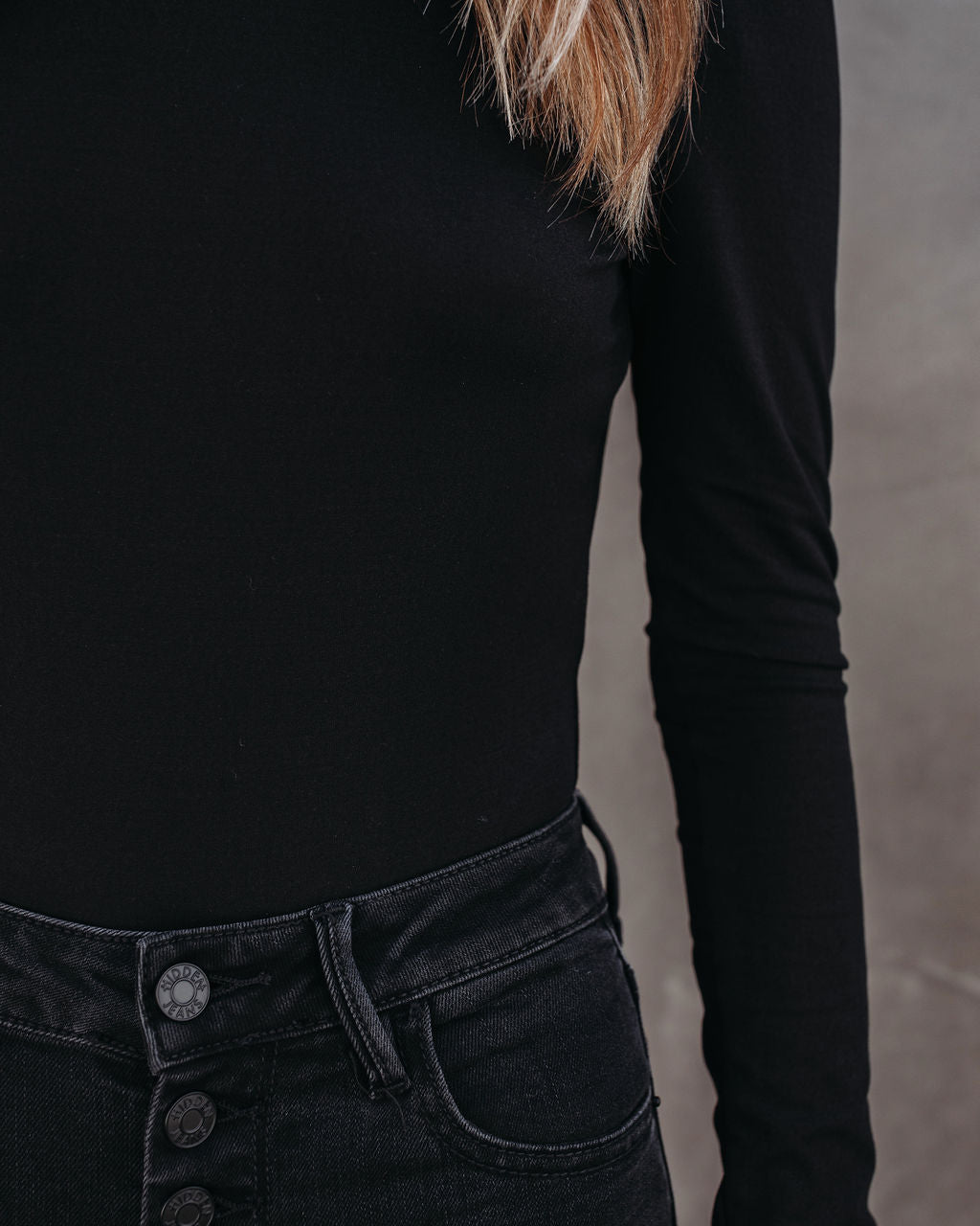 Kyra Backless Knit Bodysuit - Black Oshnow