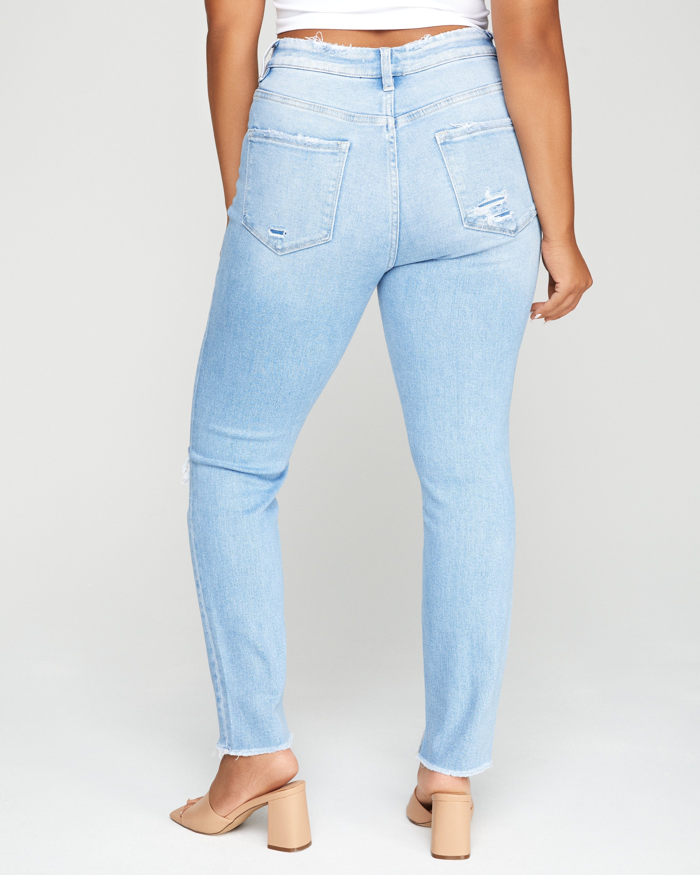 Loralei Frayed Ankle High Waisted Skinny