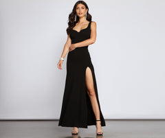 Layla Sleeveless High-Slit Formal Dress Oshnow